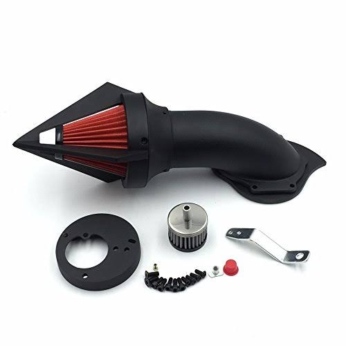 HTT-Motor Motorcycle Matte Black Triangle Spike Air Cleaner Intake Filter Kit for Honda VTX1300 VTX 1300 1986-2012
