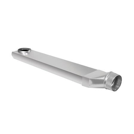 UD48S Straight Outlet, Silver, Space Saver Aluminum Dryer Venting Duct by Dundas Jafine