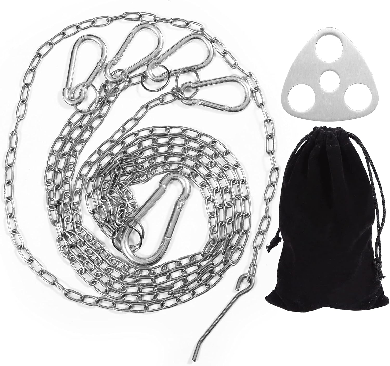 REDCAMP Folding Camping Grill with Grill Grate, Campfire Tripod Accessories for Cooking