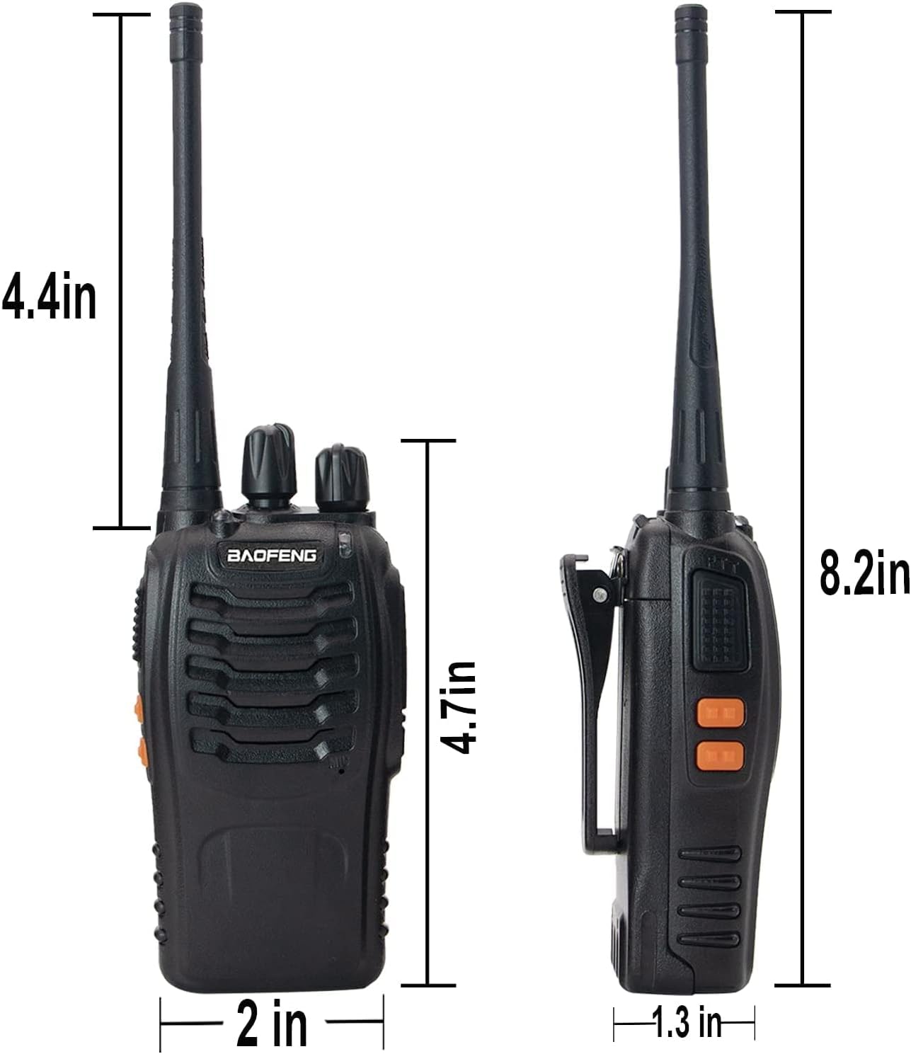 2 Way Radio, Baofeng BF-888S Rechargeable Walkie Talkies Long Range, Walky Talky for Adults with 12pcs 1500mAh Battery and Gang Charger, Handheld Radios with Headset and Mic(6 Pack)