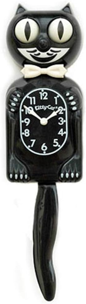 Kitty Cat Klock (Classic Black-Small) Pack of 2