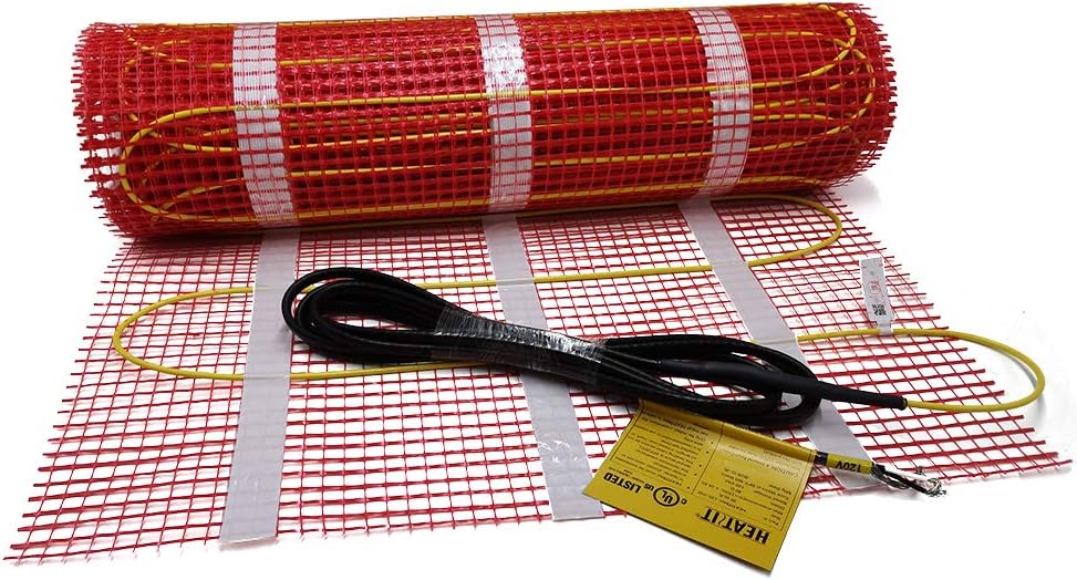 35 sqft HEATIT Warmmat Electric Radiant Self-adhesive Floor Heat Heating System Pack of 2