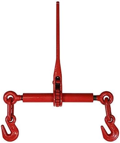 US Cargo Control Ratchet Chain Binder - 5/16 Inch x 3/8 Inch Load Binder - Easily Secure Heavy Loads to A Truck Or Flatbed Trailer - Ratchet Binder with 5,400 Pound Working Load Limit - 2 Pack