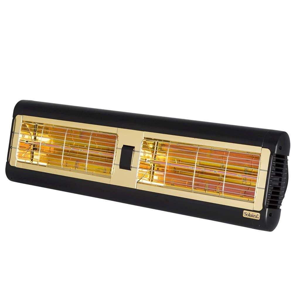 Solaira SALPHA2-30240-L1B Alpha Candel 3000W 240V Ultra Low Light Electric Radiant Infrared Heater Black Finish