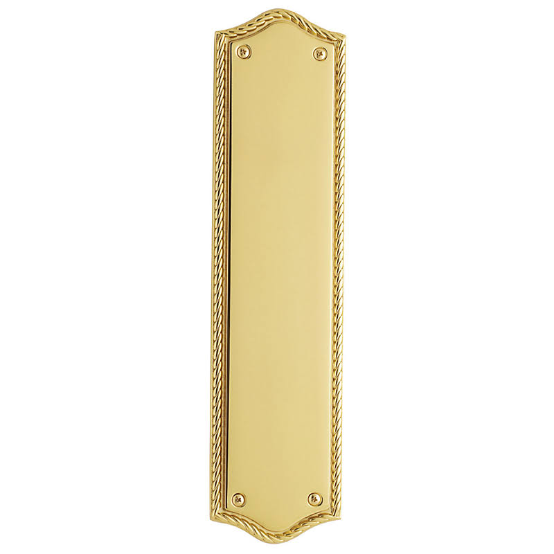 Baldwin Push Plate Non-Lacquered Brass 2285.031