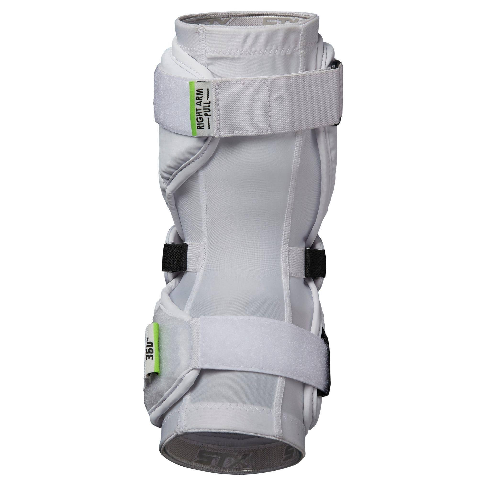 STX Cell V Lacrosse Arm Guards, Medium / White