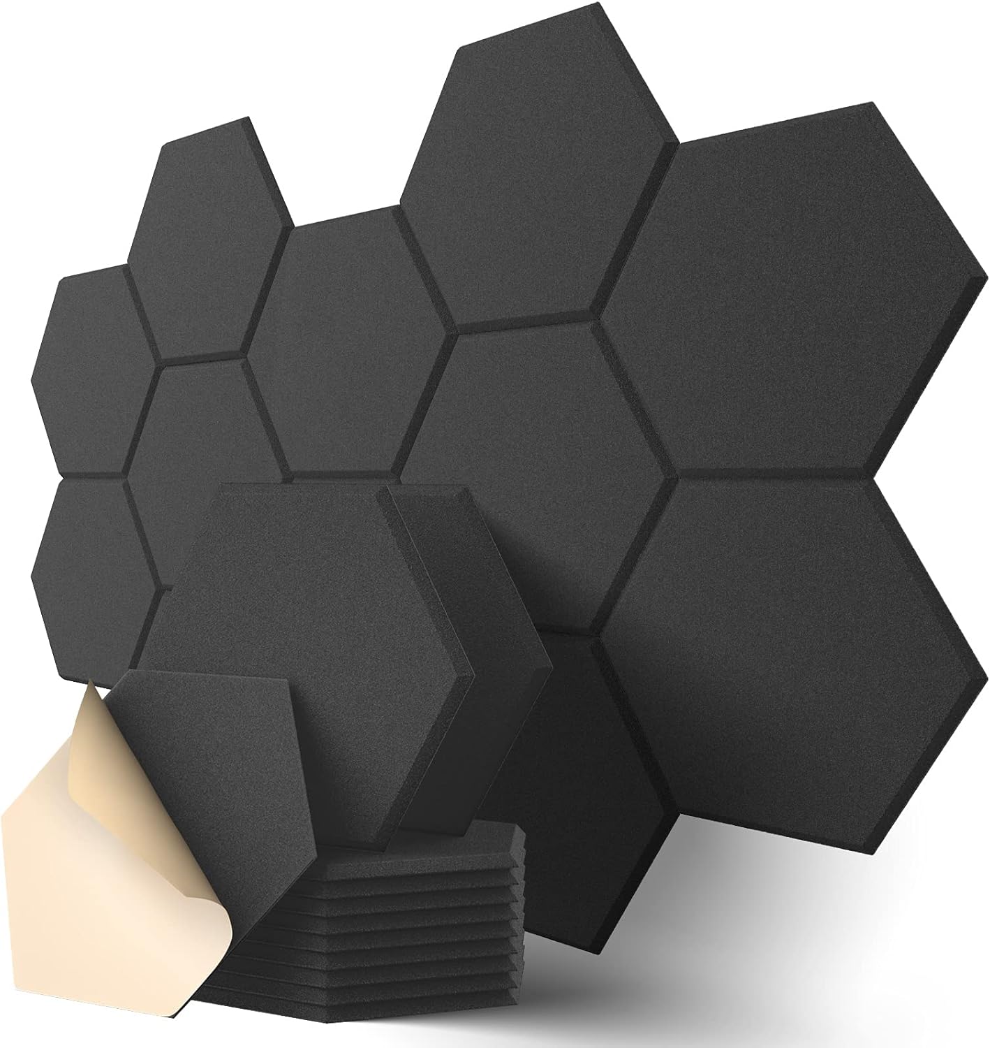 Dailycooper 12 Pack Self-adhesive Acoustic Panels 12