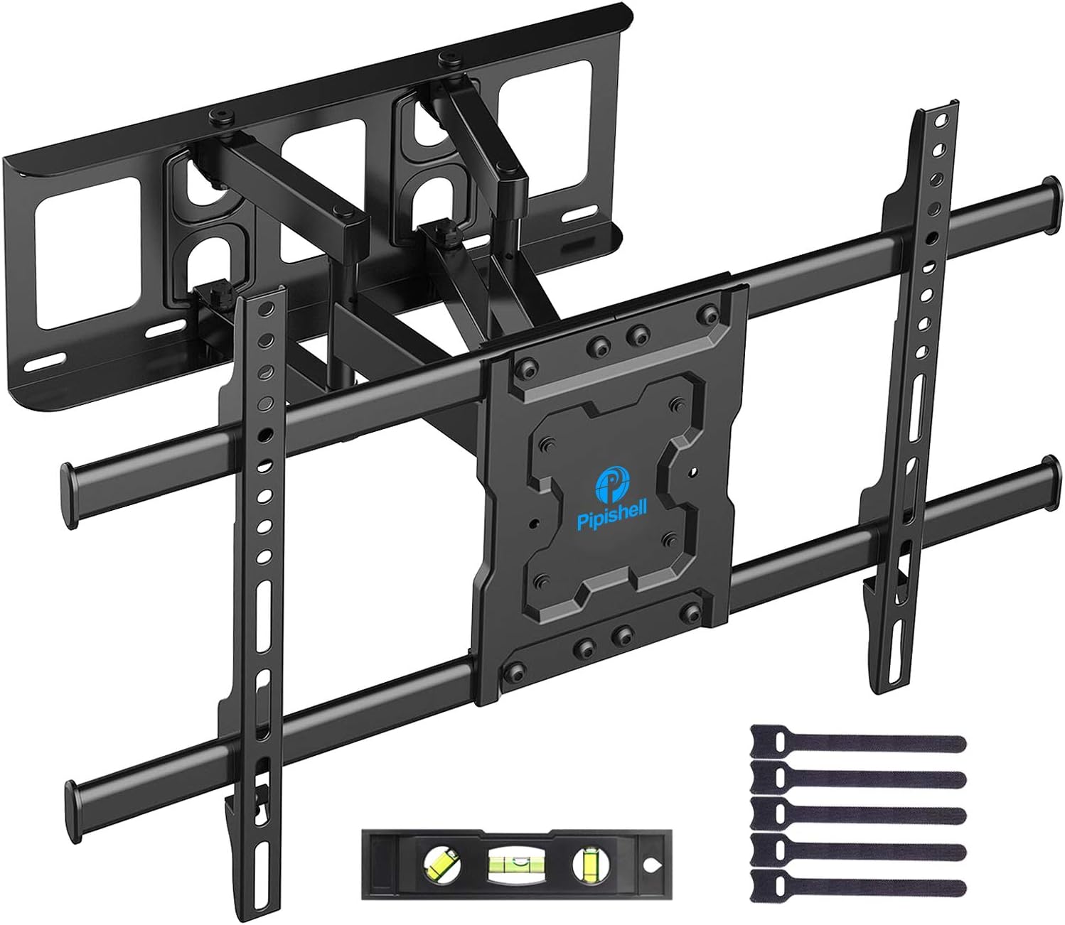 Full Motion TV Wall Mount Bracket Dual Articulating Arms Swivels Tilts Rotation for Most 37-70 Inch LED, LCD, OLED Flat Curved TVs, Holds up to 132lbs, Max VESA 600x400mm by Pipishell Pack of 2