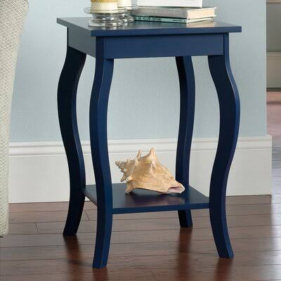 Aalbert End Table with Storage Gracie Oaks Color: Indigo Blue