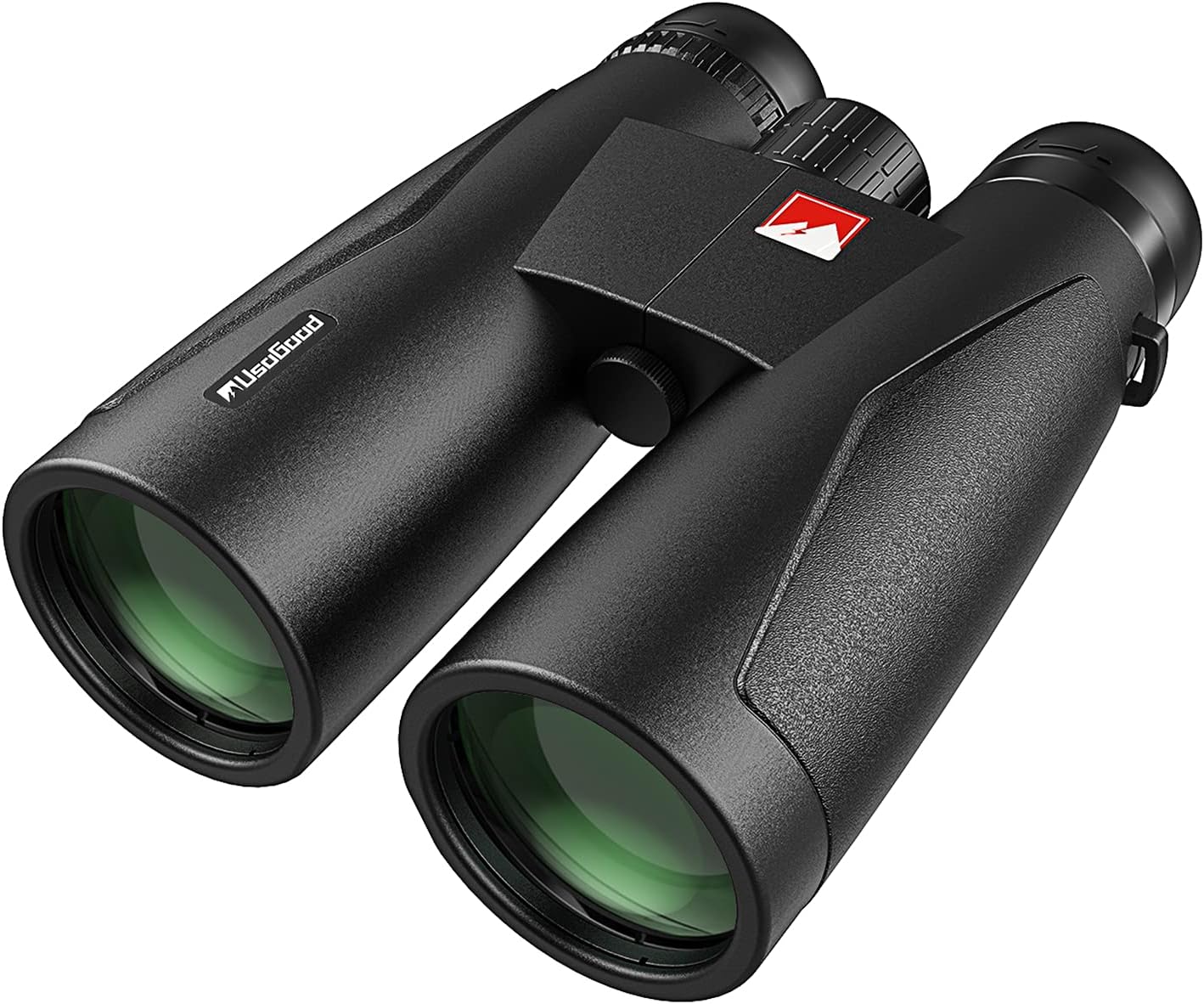 Usogood 12x50 Binoculars for Adults - IPX7 Professional Waterproof & Fog-Proof - Binoculars for Bird Watching, Stargazing, Hunting - Includes Tripod and Phone Adapter - Large Eyepiece (Black)