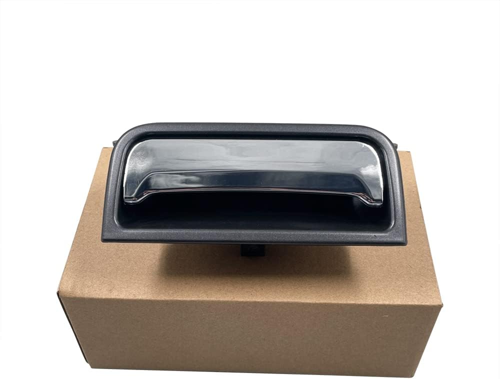 HUYILUN0104 All Black Center Console Box Latch Open Handle Compatible with Chevy Silverado Sierra 2014-2019