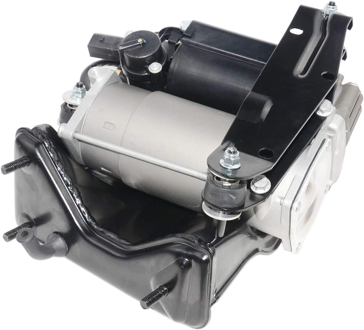 C2C27702 Air Suspension Compressor Pump with Bracket Compatible with 2004-2009 Ja-guar Super V8, XJ, XJ8, XJR, Vanden Plas # C2C2450 C2C22825 949-906