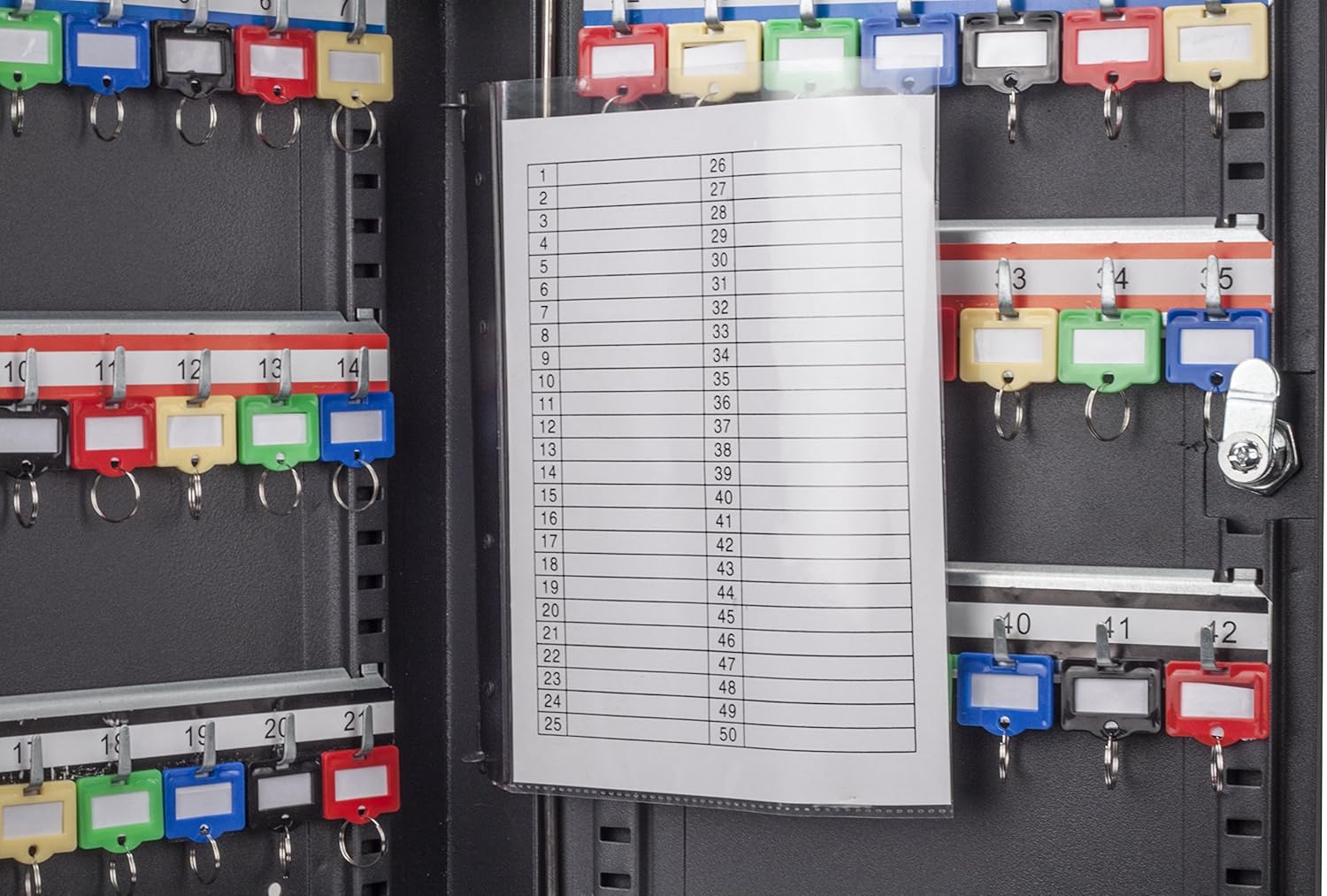 BARSKA CB13232 Key Lock 42 Position Adjustable Key Cabinet Lock Box Black ,10.6