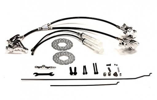 Integy RC Model Hop-ups BAJ128SILVER Billet Machined Hydraulic Front Brake System for HPI Baja 5B, 5T, 5b2.0, 5SC