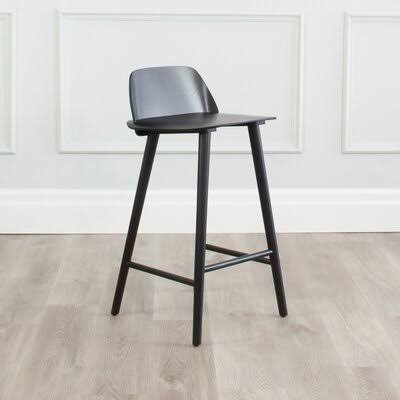 Aquilla 26'' Counter Stool Corrigan Studio Color: Black