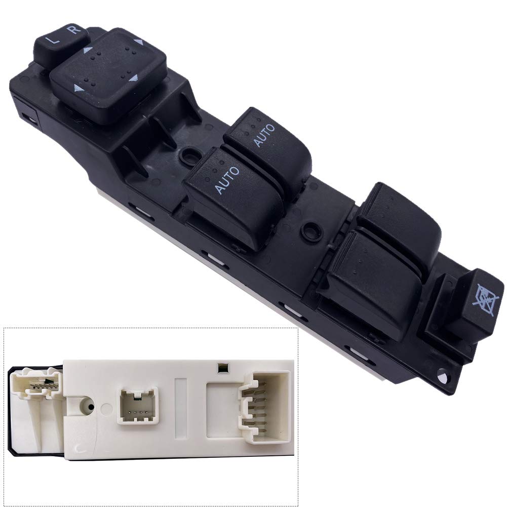 Amrxuts GS3L-66-350 Front Left Power Window Control Switch for 2007-2012 Mazda CX7 2.3L/2.5L GS3L66350 （Incompatible Numbers (EG23-66-350) ） Pack of 2