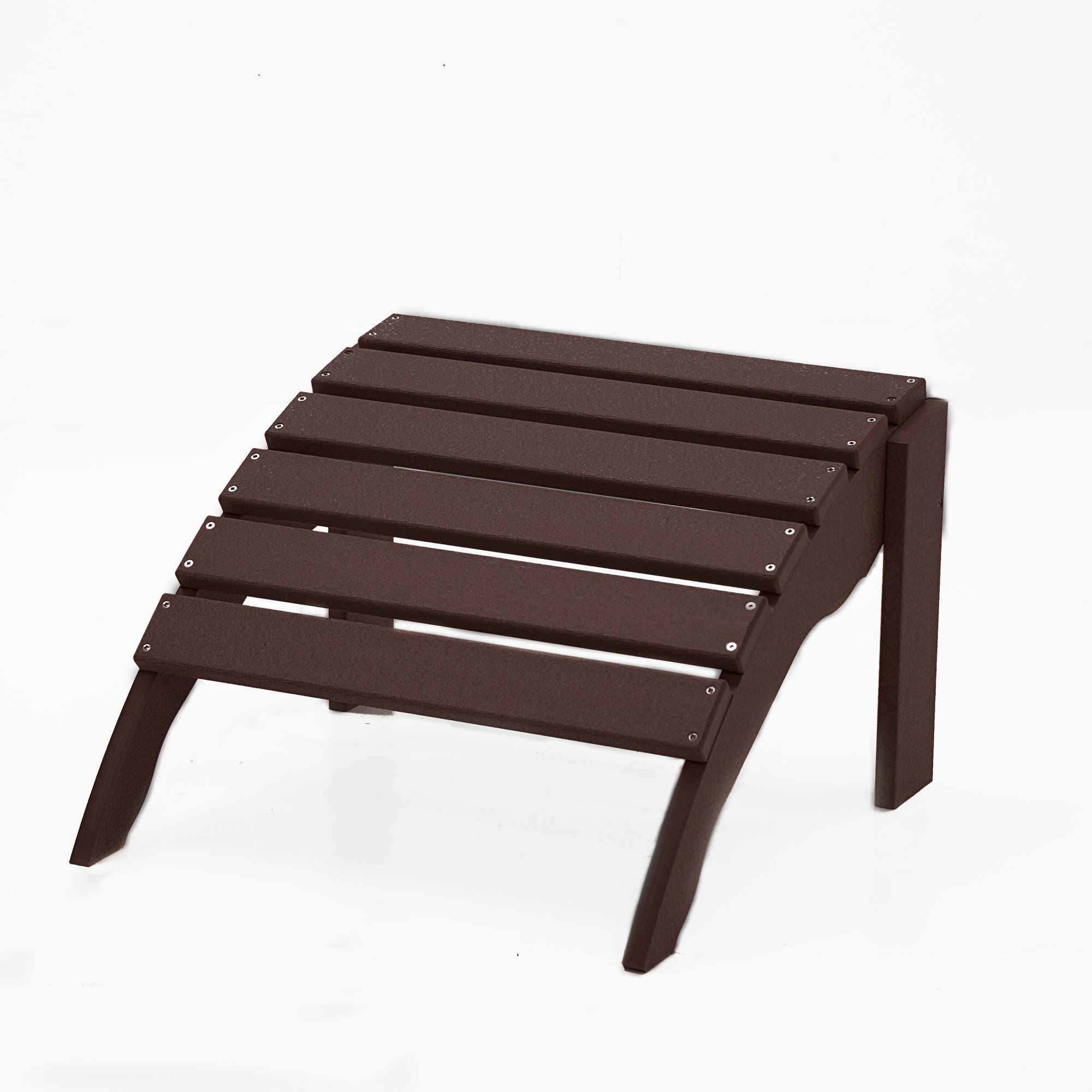 August Grove Paterson Adirondack Ottoman; Chocolate