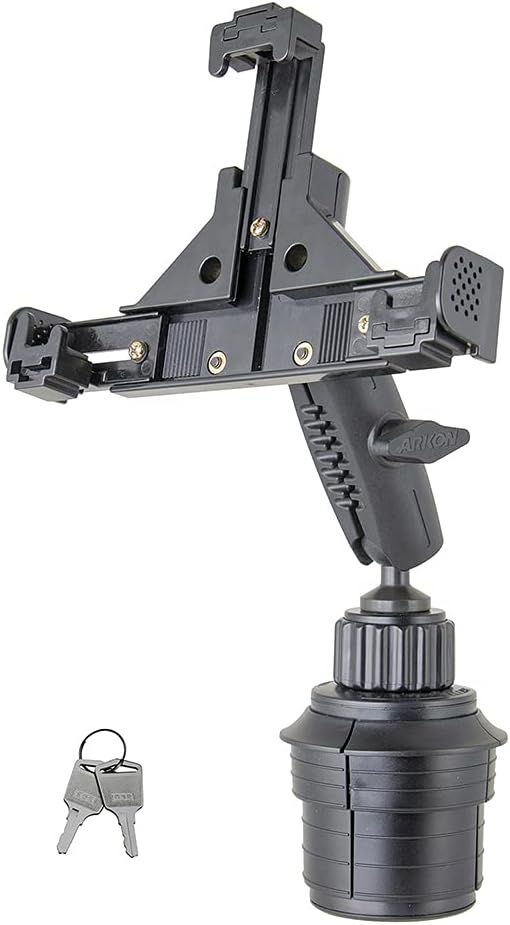 ARKON Mounts SM9RM023 Robust Locking Car or Truck Cup Holder Phone Mount Retail Black