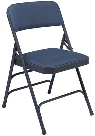 National Public Seating NPS-1304 Folding Chair Blue - Pack of 4