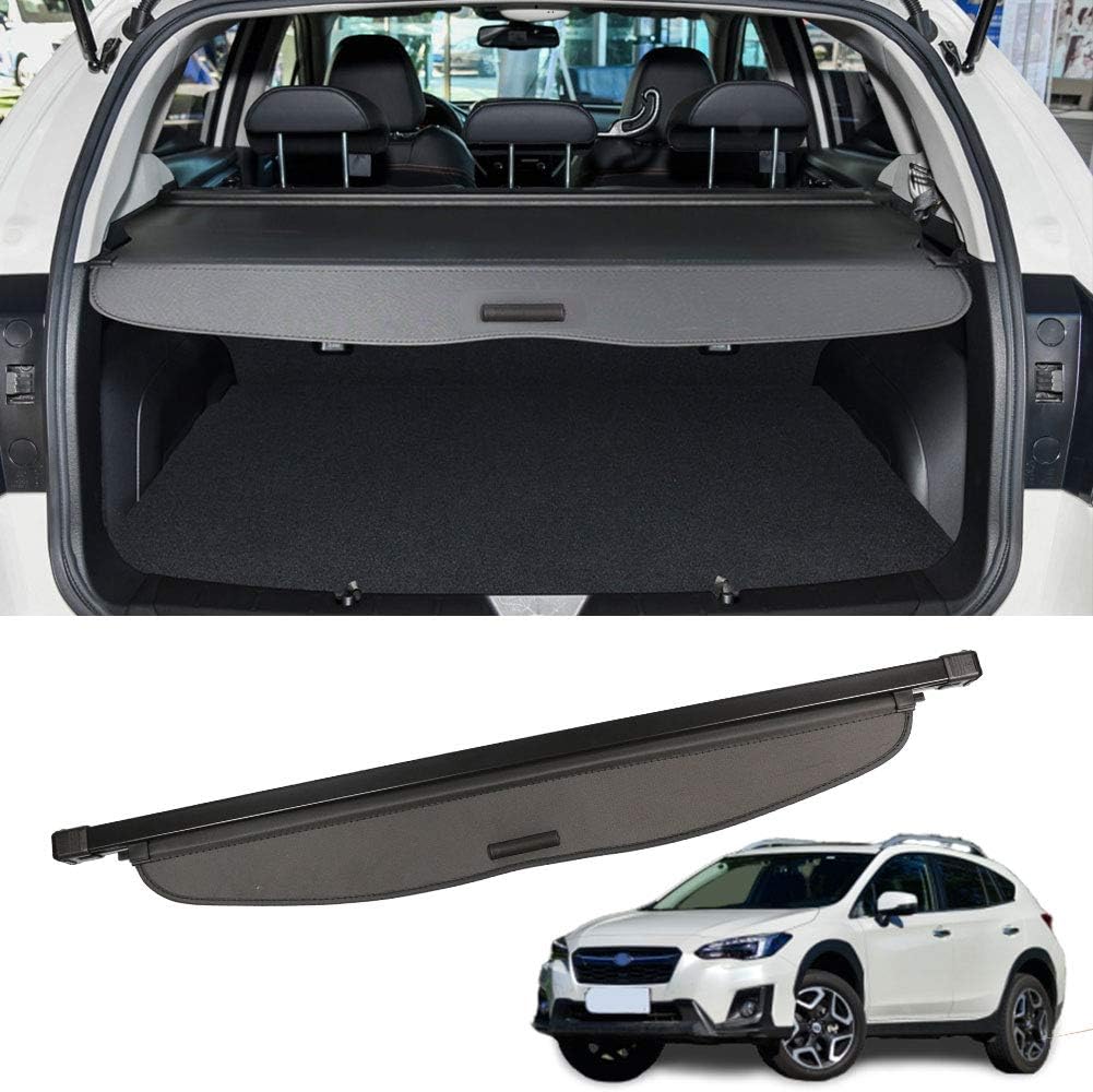 Marretoo Cargo Cover for 2014-2016 Subaru Impreza Cargo Cover Black Retractable Trunk Cover for 2013-2017 Subaru Crosstrek XV Accessories