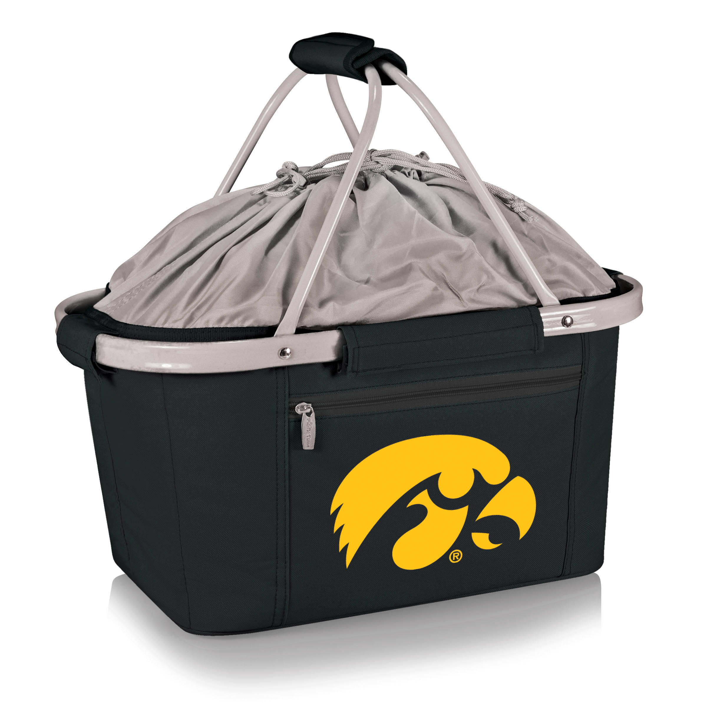 Picnic Time 645-00-175-224-0 Iowa Hawkeyes Metro Black Basket