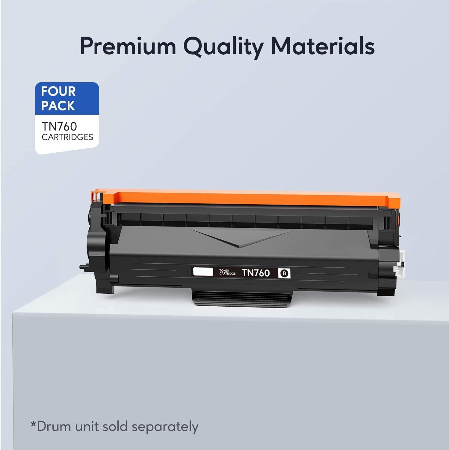 GOTOBY TN760 TN730 Compatible Toner Cartridge Replacement for Brother TN-760 TN-730 High Yield Work with DCP-L2550DW HL-L2395DW HL-L2390DW HL-L2350DW HL-L2370DW HL-L2370DWXL (Black, 4-Pack) Pack of 2