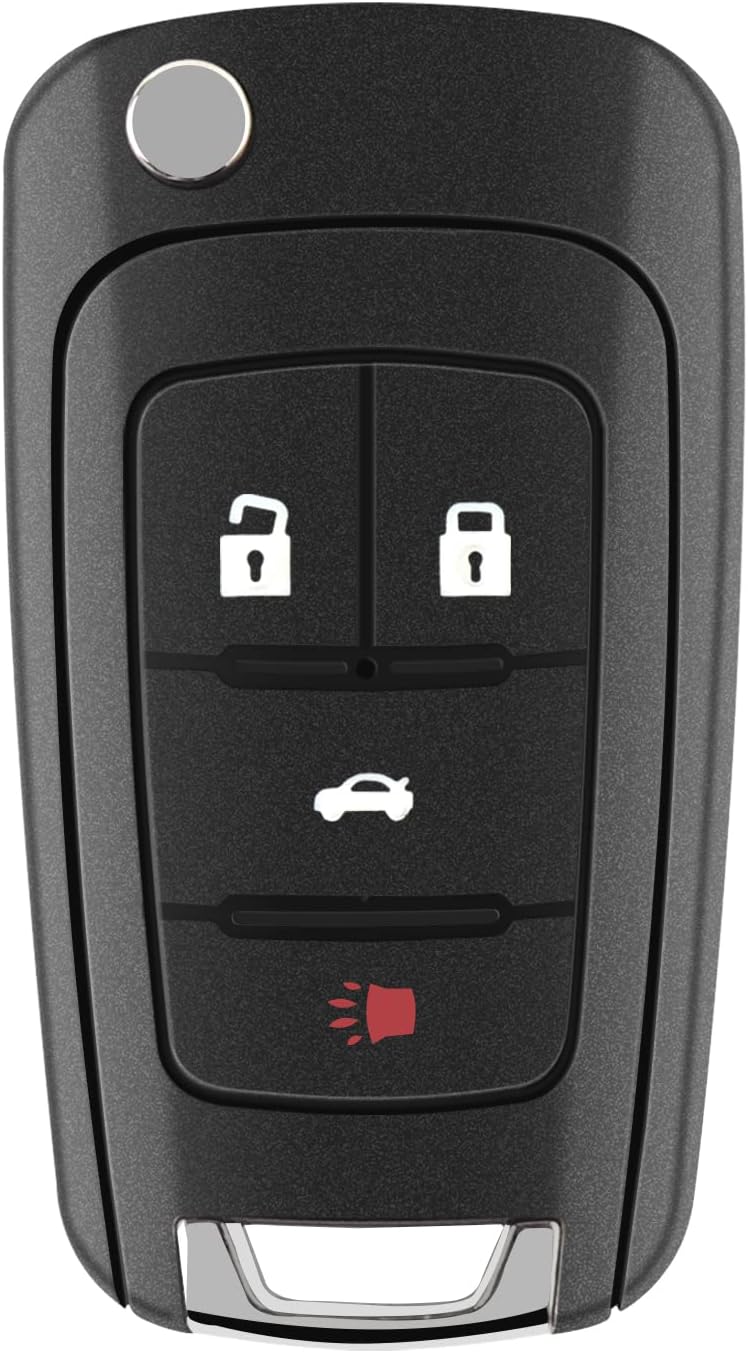 Keyless Entry Remote Uncut Flip Key Fob Fits for Chevrolet Cruze/Equinox 11-2015,Buick Lacrosse10-2016 FCC: OHT01060512 315MHZ (1 Pack)
