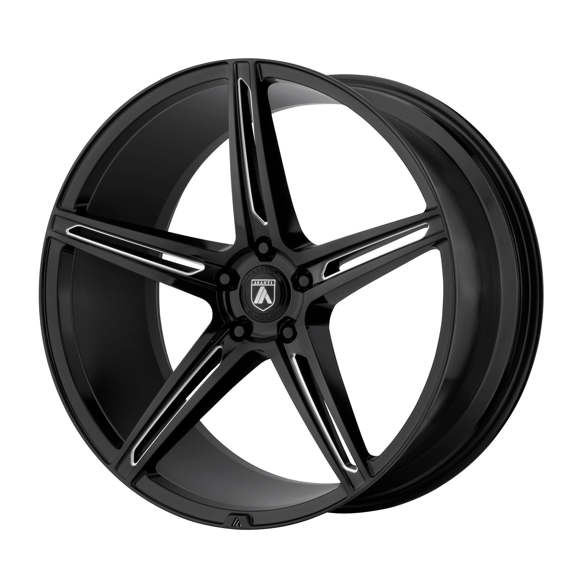 22x10.5 Asanti Black ABL-22 Gloss Black Milled Wheel Blank (35mm)