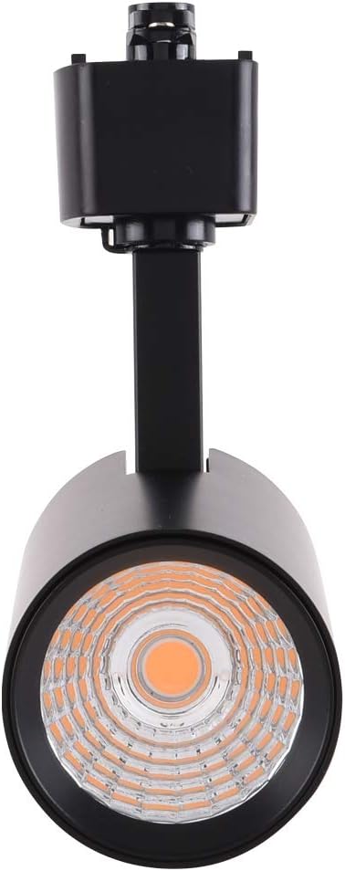 mirrea 6 Pack 16.5W Dimmable LED Track Lighting Heads Compatible with Single Circuit H Type Rail Ceiling Spotlight for Accent Task Wall Art Exhibition Lighting 90 CRI 24&deg; Black (3000K Warm White)