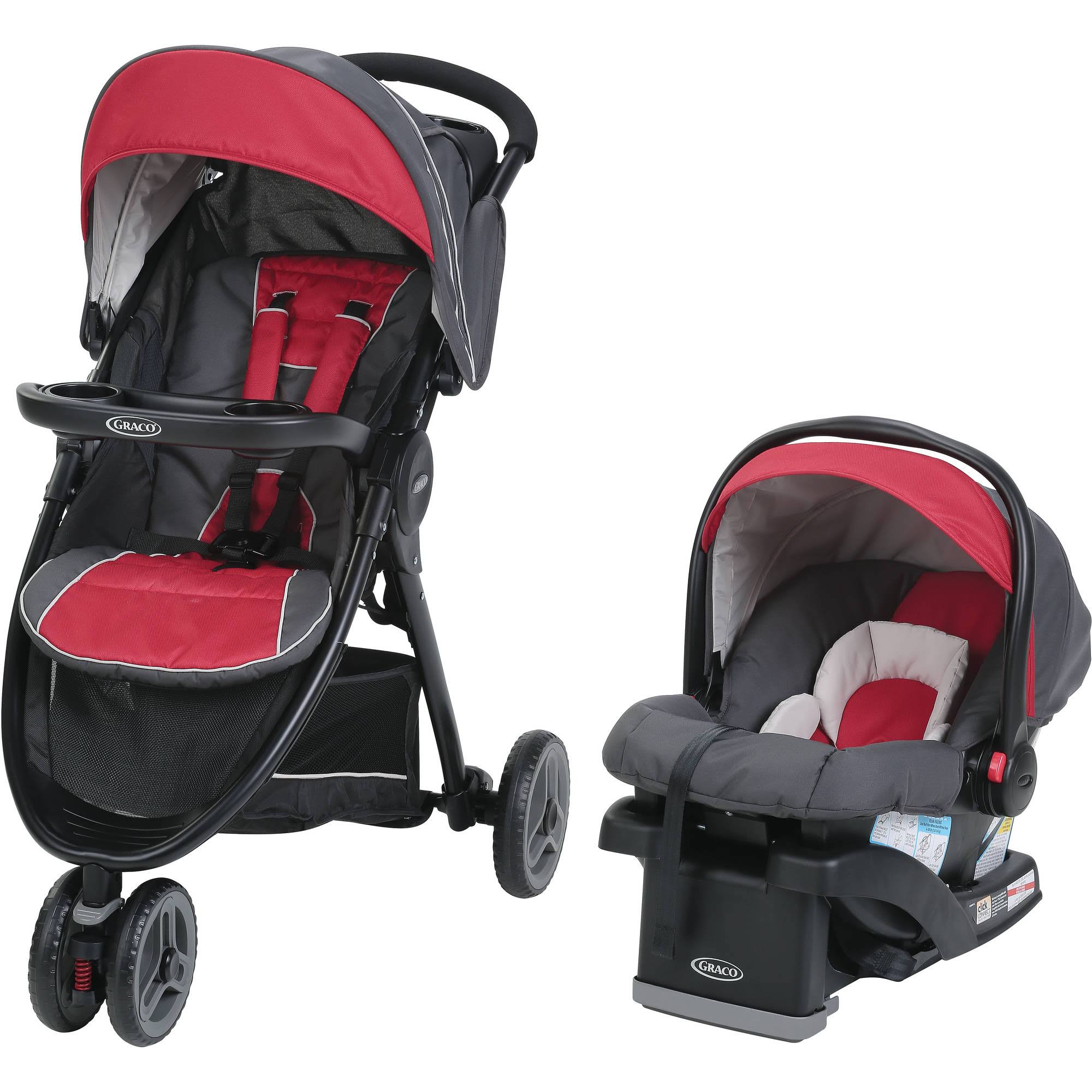 Graco - FastAction Sport LX Travel System, Chili Red