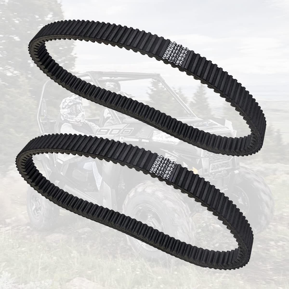 CARWIDE 2 Pack for Polaris Drive Belt 3211180 Heavy Duty Belt for RZR 2014-2021 1000 900 XP 4, for RZR S 2015-2020 900 1000 XP XP4, for 2013-2020 Ranger 900 1000 XP 4 Replaces 3211196 3211172 3211149