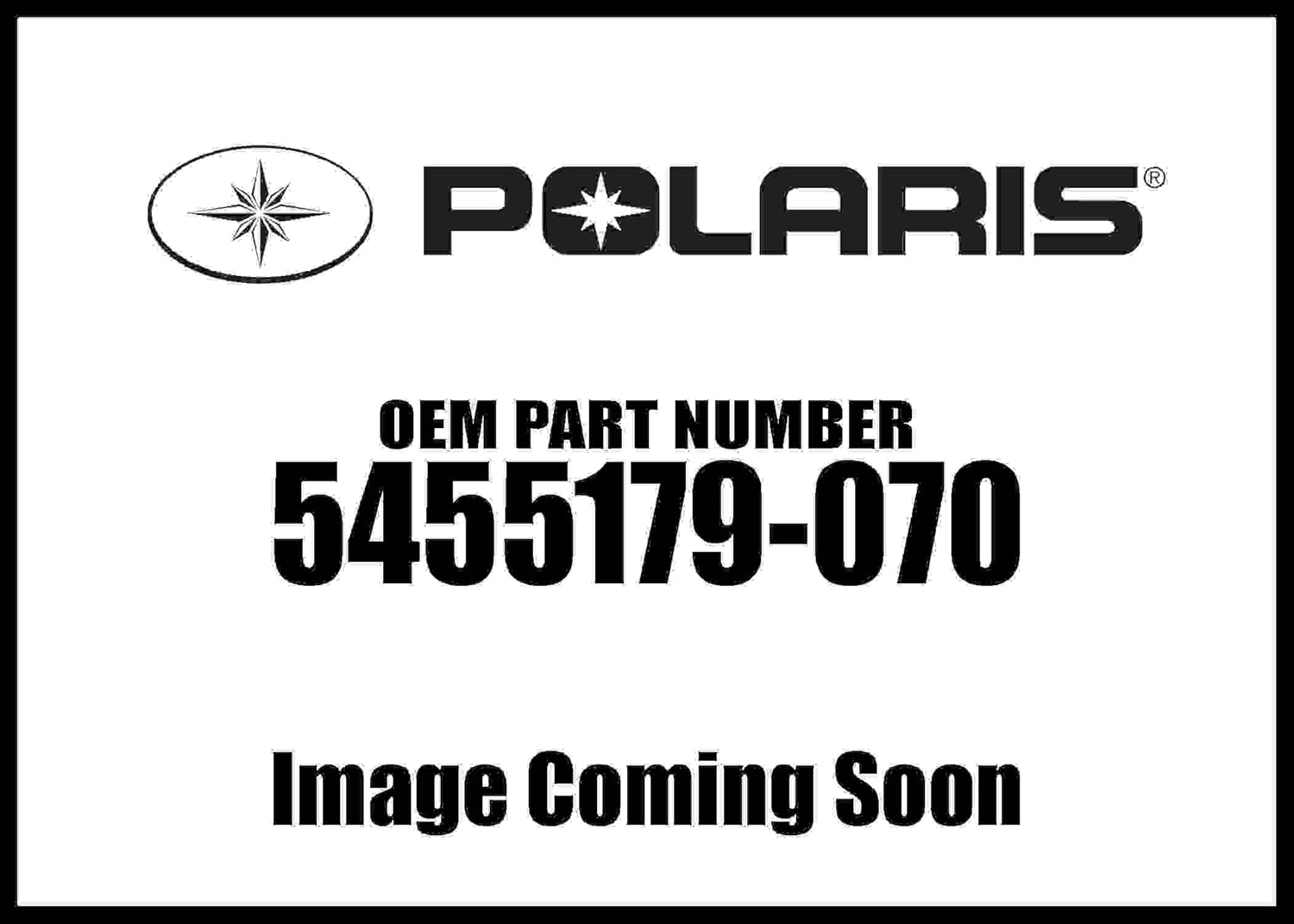 Polaris RZR Bumper, Front, Gloss Black, Genuine OEM Part 5455179-070, Qty 1