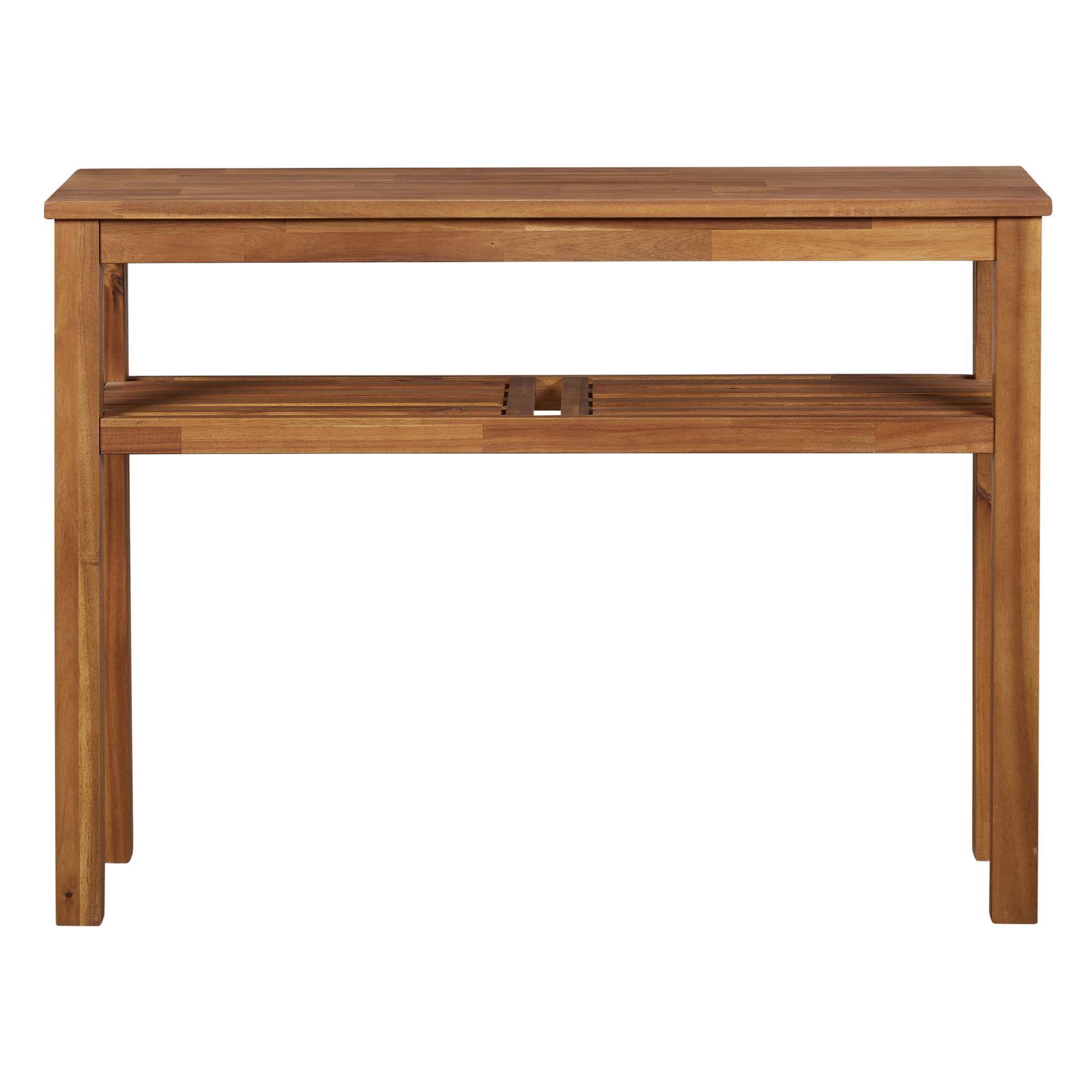 New Pacific Direct Tiburon Console with Shelf - Amber