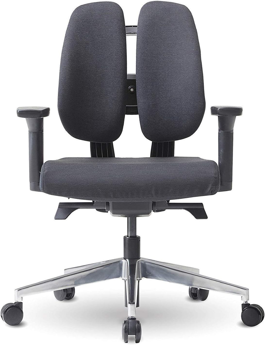 【DUOREST D2】 High Back Office Chair - Office Chair for Bad Back, Office Chair for Back Pain, Posture Office Chair, Back Support Office Chair, Ergonomic Office Chair [Headrest+Black/Black]