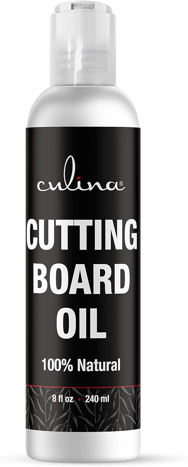 Culina Cutting Board & Butcher Block Conditioning & Finishing Oil | Mineral Oil Free |100% Plant Based & Vegan, Best for Wood & Bamboo Conditioning & Finishing, Makes Cleaning Wood Easier Pack of 2