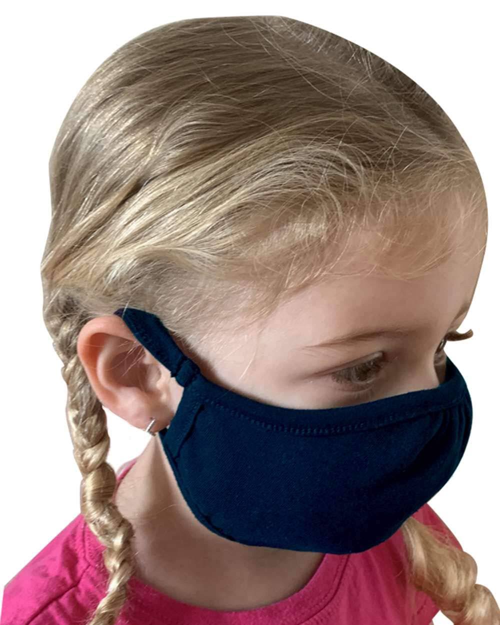 Next Level M101 Youth Face Mask - Midnight Navy, Os Pk 48