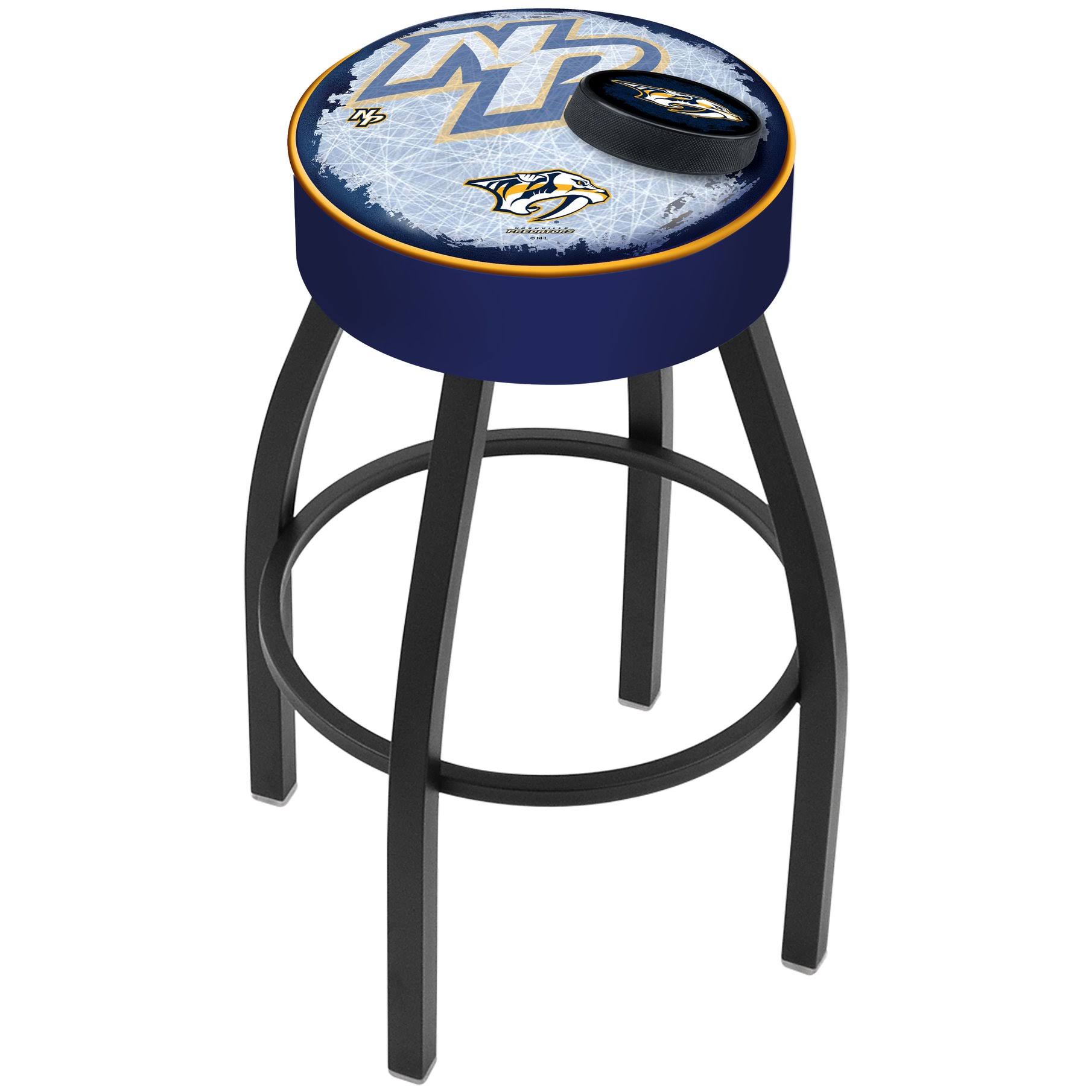 Holland Bar Stool Nashville Predators 30 inch L8B1 Black Bar Stool