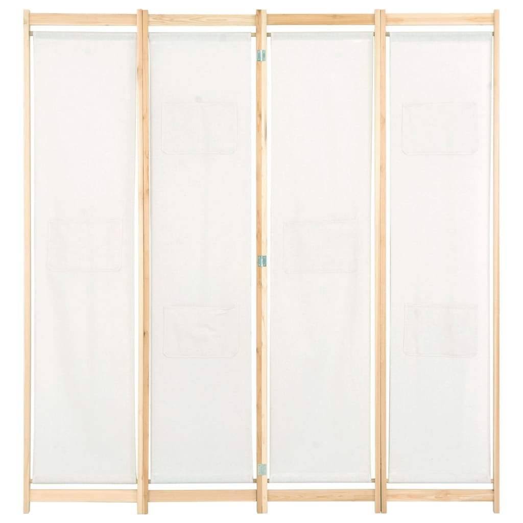 vidaXL 6-Panel Room Divider Black 94.5x22x66.9x22x1.6x22 Fabric