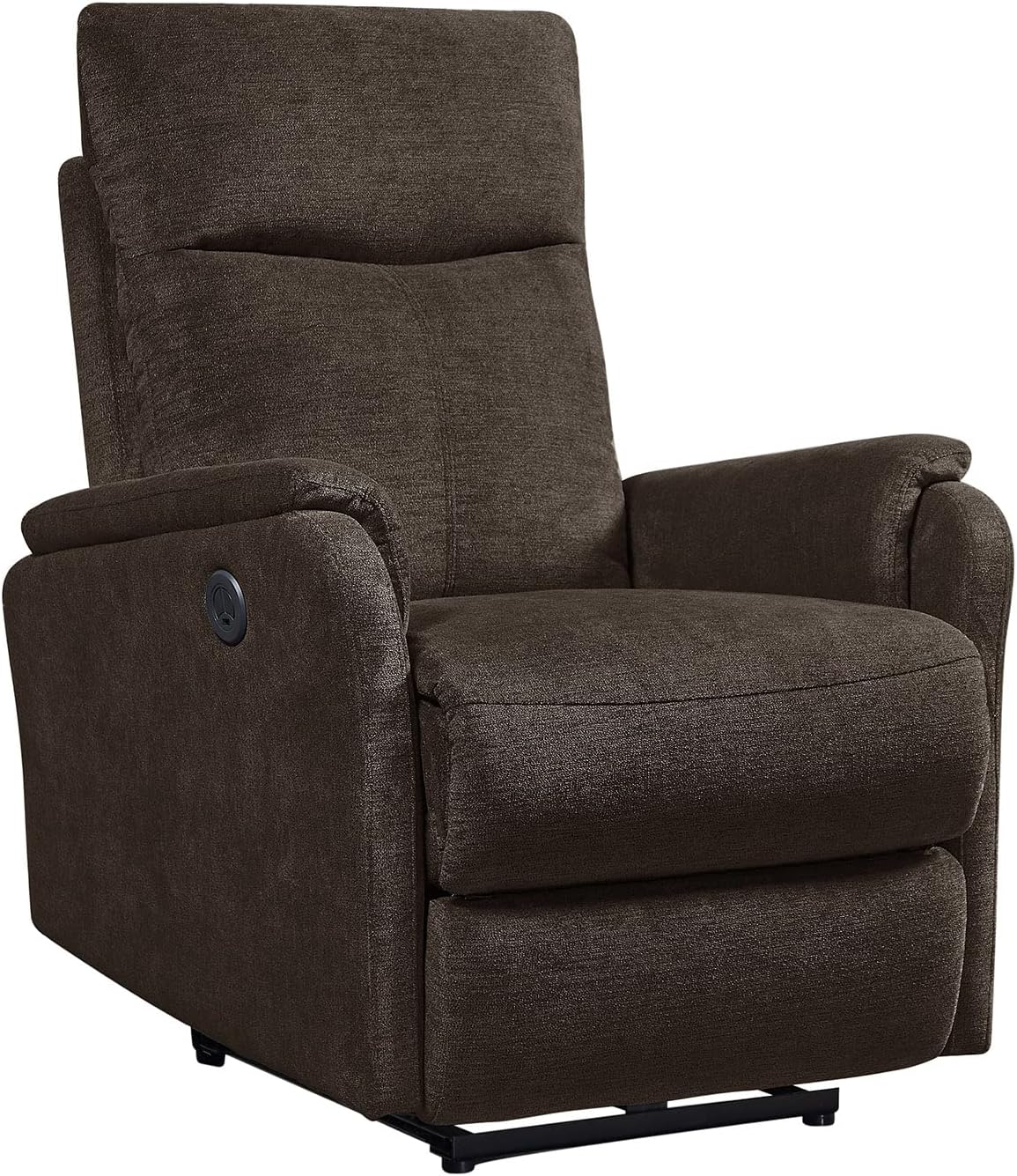 nycsuoani Power Recliner Chair Adjustable Home Theater Single Electric Recliner Sofa Furniture with Thick Seat Cushion and Backrest Modern Living Room Recliner Gray Fabric