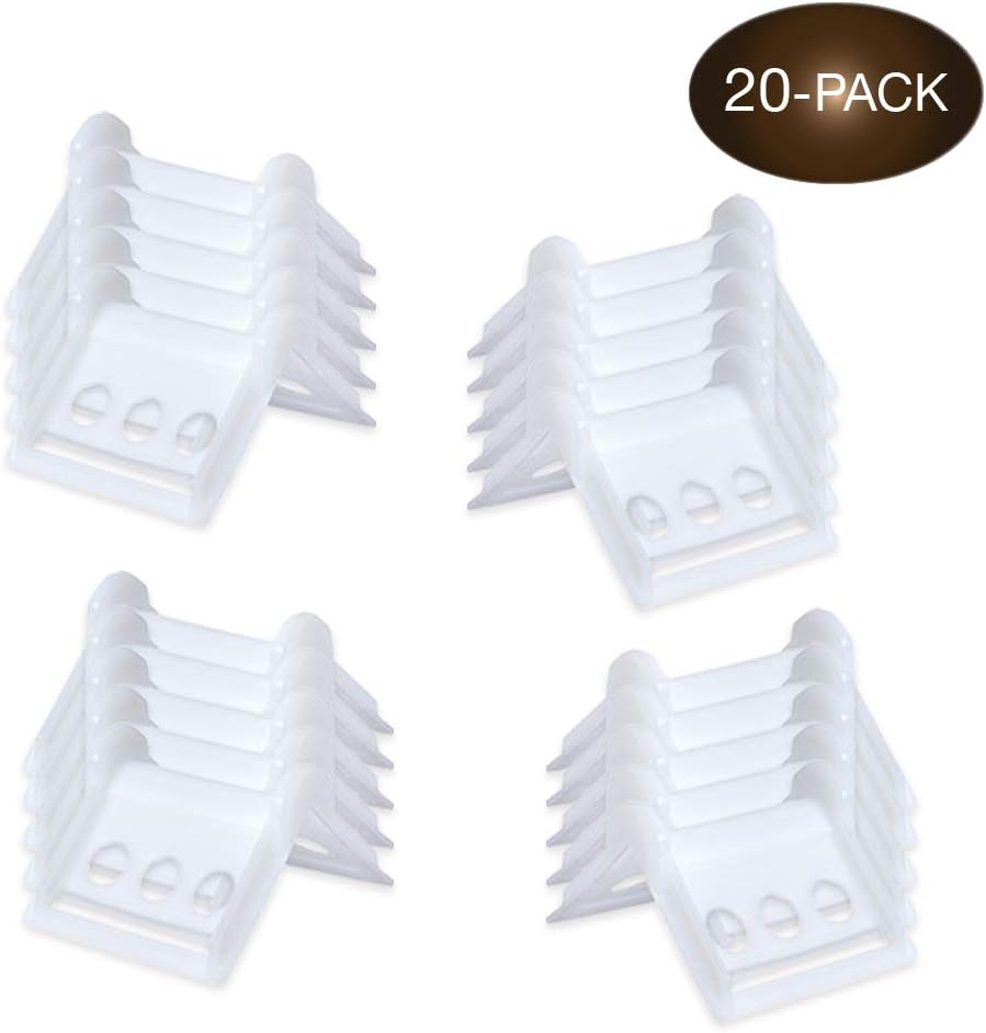 Vee Board 20-Pack Corner Edge Protectors for Cargo Loads, Cushion for Tie-Down Logistic Ratchet and Cam Straps Tie Downs on Flatbed Trailers, VBoard Tiedown Corner Protector
