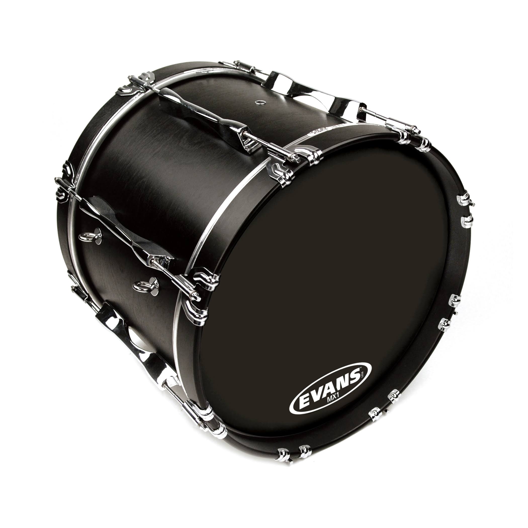 Evans MX1 Marching Bass Drum Head Black 30 in.