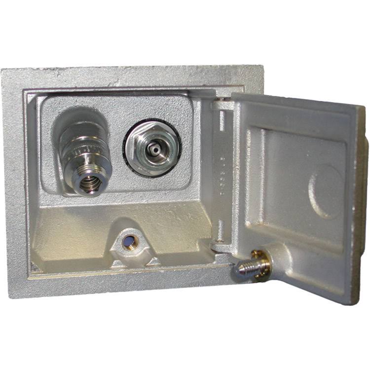 Woodford 3/4 in. FPT x 16 in. Freezeless Brass Box Wall Hydrant with Double-Check Backflow Preventer