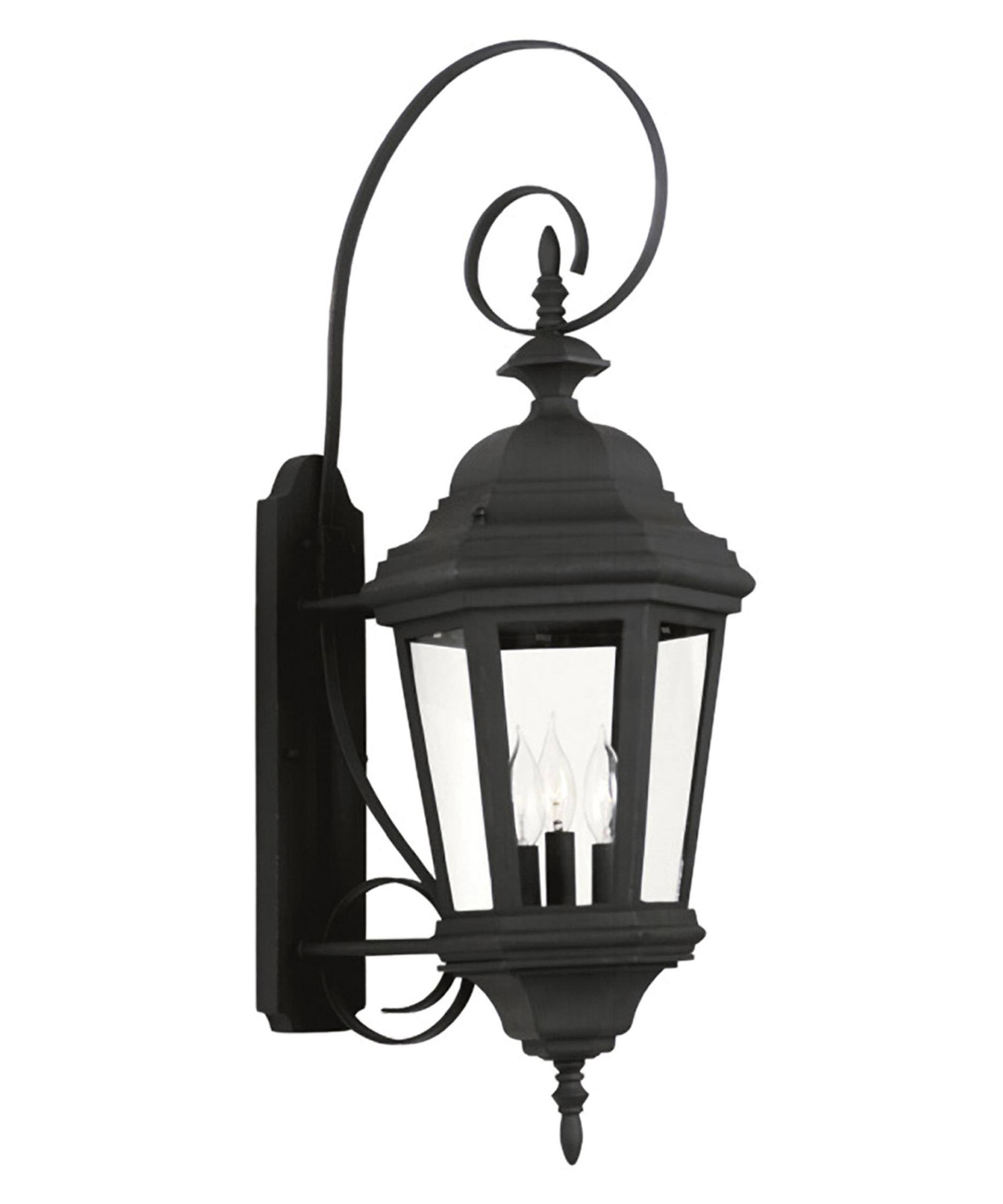Kenroy Estate Black Large Wall Lantern 16314BL