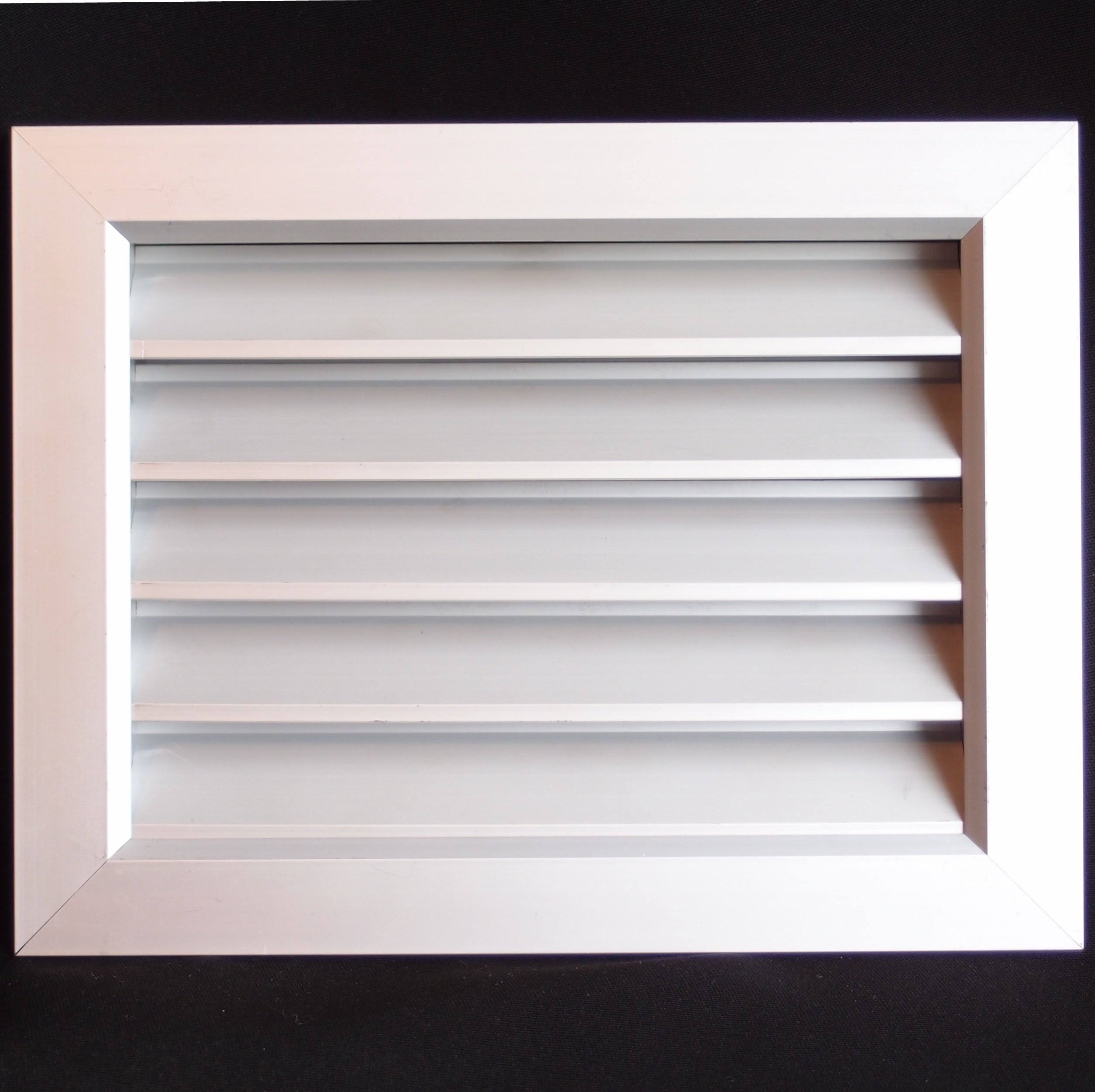 12x22W x 12x22H Aluminum Privacy Door HVAC Air Grille - V Shaped Louvers