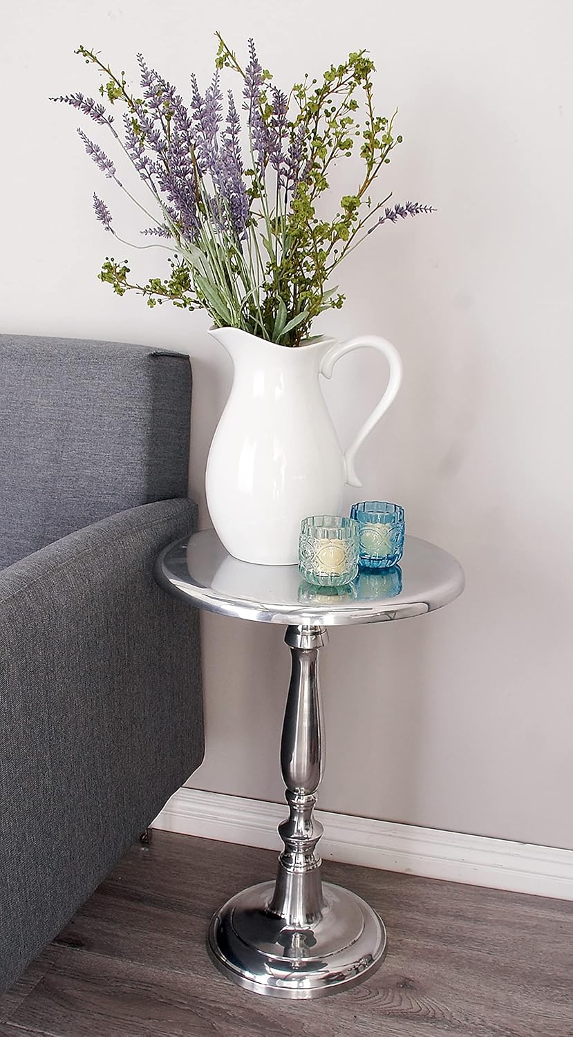 Deco 79 30591 Aluminum Accent Table, 22