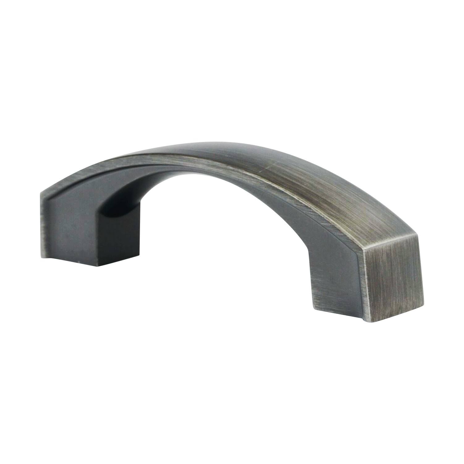 25 Pack Bow Style 3 inch Centers Antique Nickel Cabinet Pull Handle