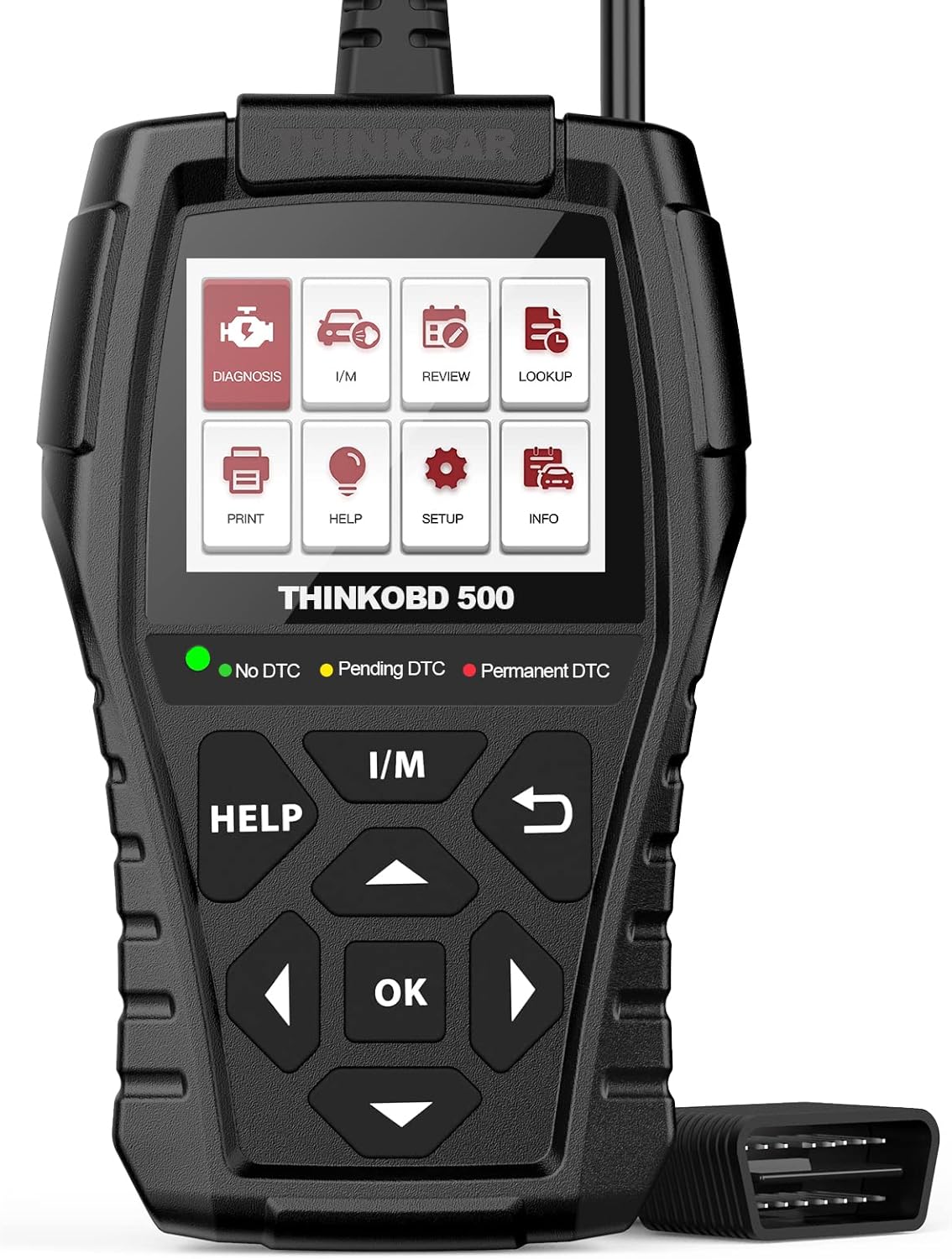 Car Scanner, Thinkobd 500 Check Engine Code Reader & Scan Tool for All Vehicles, Emission Test OBD2 Scanner with Lifetime Free Upgrade, Car Scanner Diagnostic for All OBD2 Cars After 1996[2022 Newest] Pack of 2