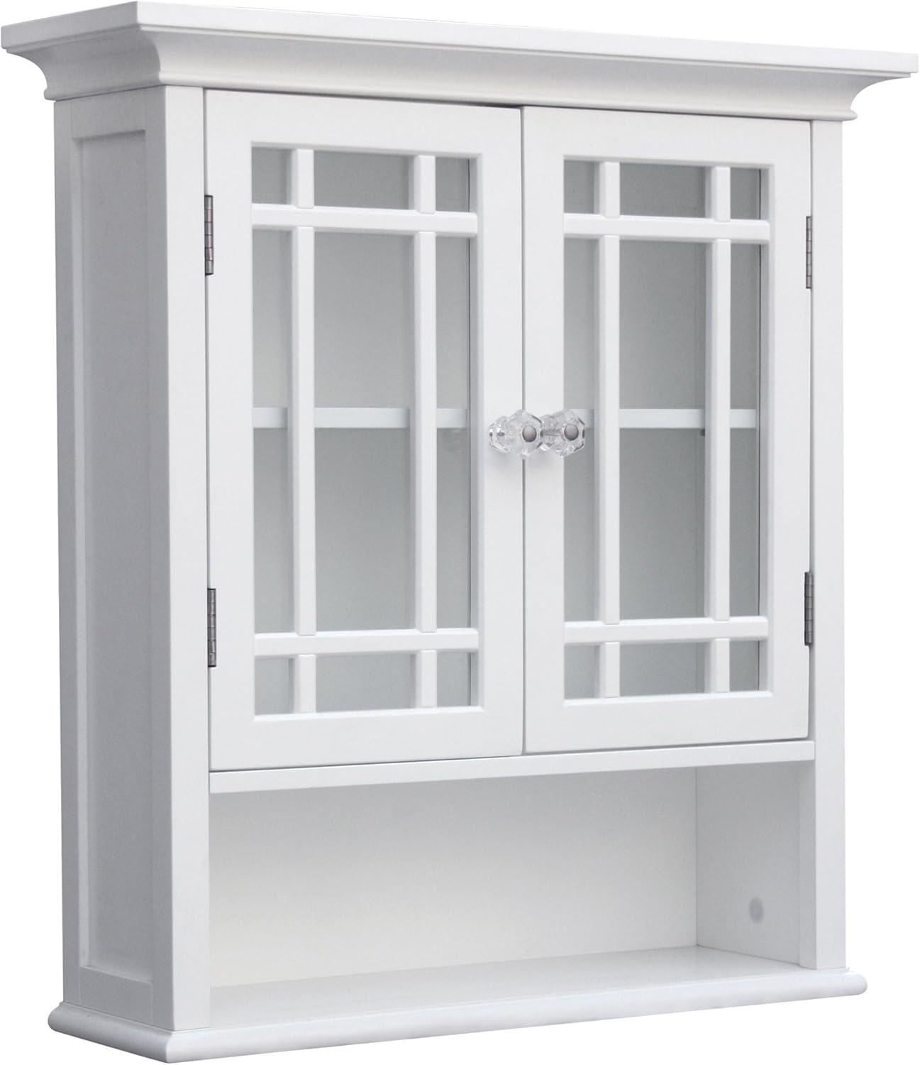 Elegant Home Fashions Neal Detachable Bathroom Cabinet, One Size, White