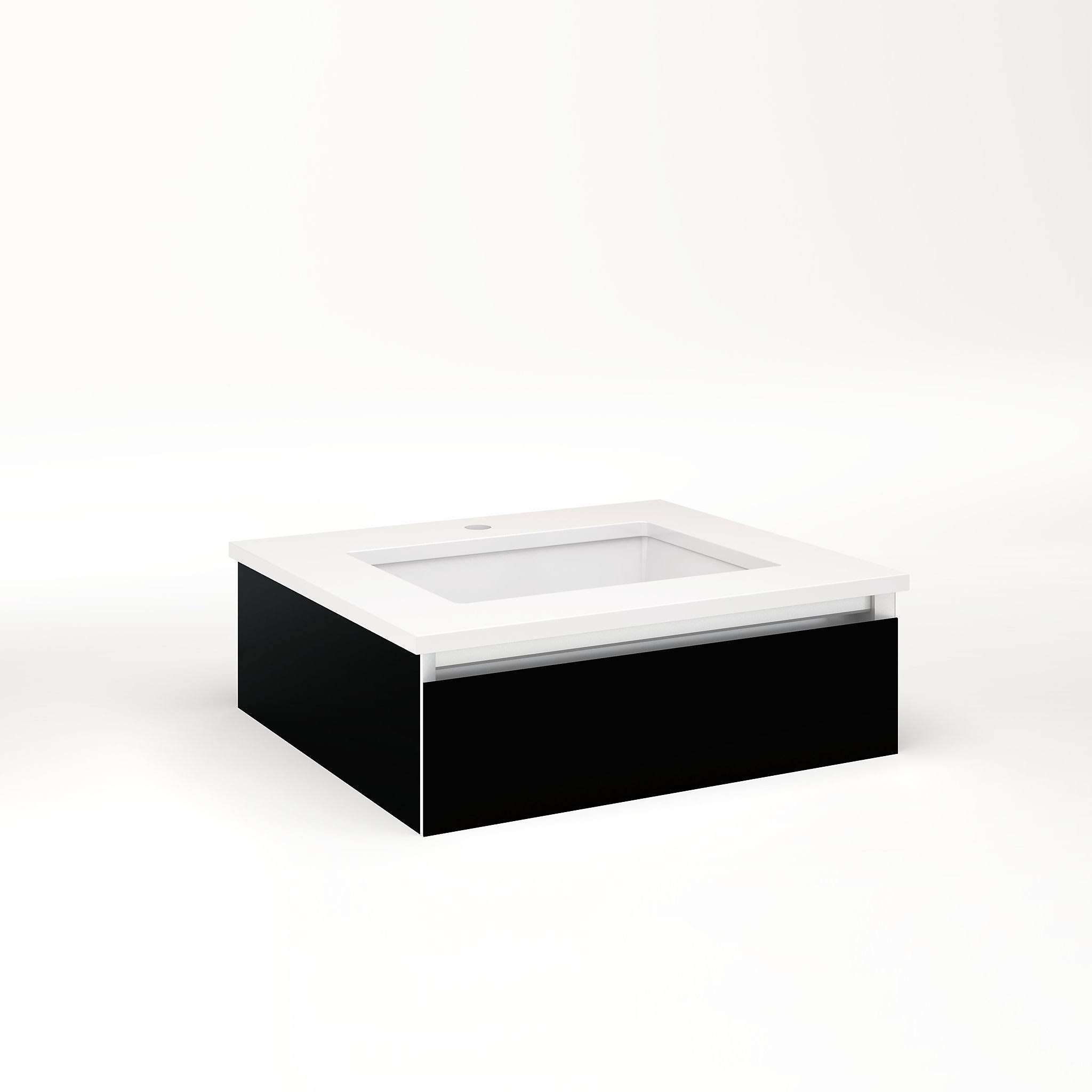 Robern VM24H1D21F20N Cartesian Vanity Black