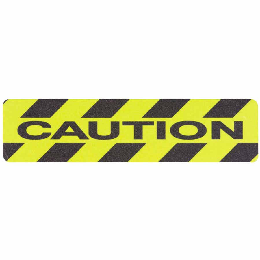 Safety Track 6x22x24x22 Ylw/Blk CAUTION Anti Skid